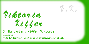 viktoria kiffer business card