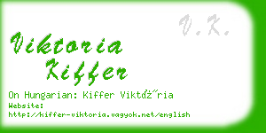 viktoria kiffer business card